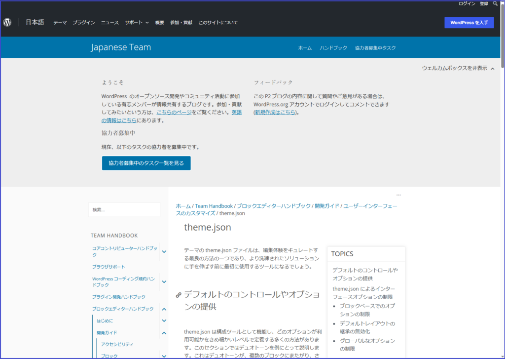 theme.json公式サイトの画像