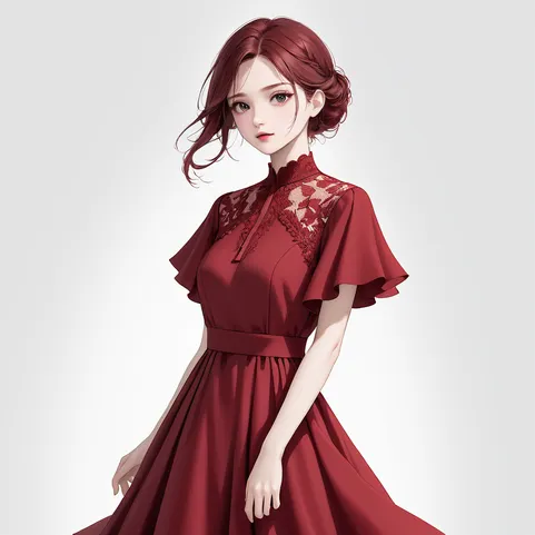 crimson red