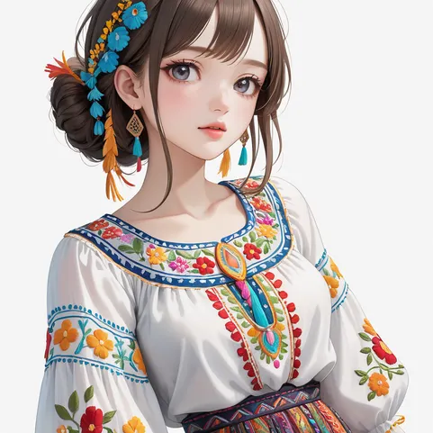 embroidered