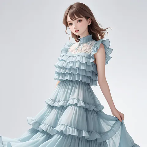 tiered ruffles