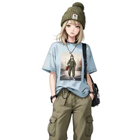 カジュアル系ファッションのAIイラスト（Stable Diffusion生成）