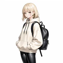 カジュアル系ファッションのAIイラスト（Stable Diffusion生成）