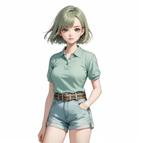 カジュアル系ファッションのAIイラスト（Stable Diffusion生成）