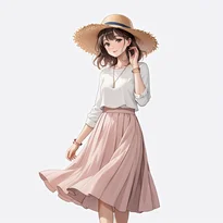 カジュアル系ファッションのAIイラスト（Stable Diffusion生成）