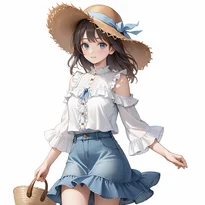 カジュアル系ファッションのAIイラスト（Stable Diffusion生成）