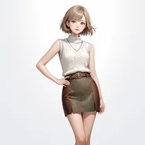 カジュアル系ファッションのAIイラスト（Stable Diffusion生成）