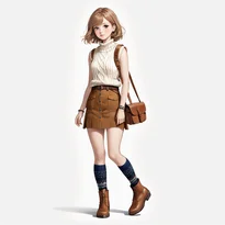カジュアル系ファッションのAIイラスト（Stable Diffusion生成）