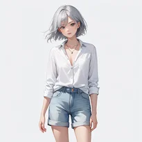 カジュアル系ファッションのAIイラスト（Stable Diffusion生成）