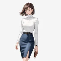カジュアル系ファッションのAIイラスト（Stable Diffusion生成）