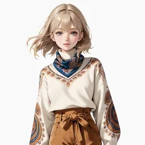 カジュアル系ファッションのAIイラスト（Stable Diffusion生成）