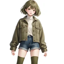 カジュアル系ファッションのAIイラスト（Stable Diffusion生成）