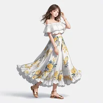 カジュアル系ファッションのAIイラスト（Stable Diffusion生成）