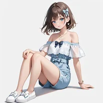 カジュアル系ファッションのAIイラスト（Stable Diffusion生成）