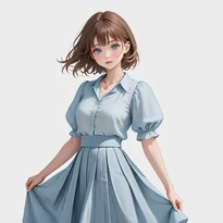 カジュアル系ファッションのAIイラスト（Stable Diffusion生成）