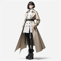 モード系ファッションのAIイラスト（Stable Diffusion生成）