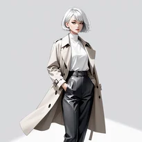 モード系ファッションのAIイラスト（Stable Diffusion生成）