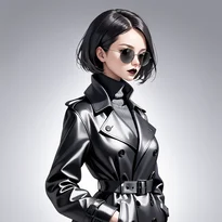 モード系ファッションのAIイラスト（Stable Diffusion生成）