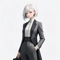 モード系ファッションのAIイラスト（Stable Diffusion生成）