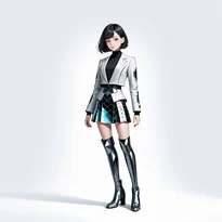モード系ファッションのAIイラスト（Stable Diffusion生成）