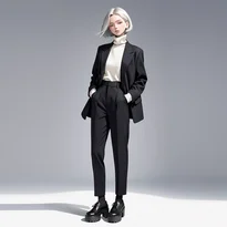 モード系ファッションのAIイラスト（Stable Diffusion生成）