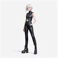 モード系ファッションのAIイラスト（Stable Diffusion生成）