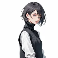 モード系ファッションのAIイラスト（Stable Diffusion生成）