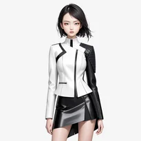 モード系ファッションのAIイラスト（Stable Diffusion生成）