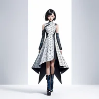 モード系ファッションのAIイラスト（Stable Diffusion生成）