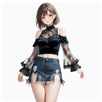 セクシー系ファッションのAIイラスト（Stable Diffusion生成）