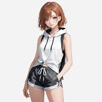 スポーティ系ファッションのAIイラスト（Stable Diffusion生成）