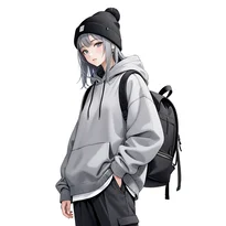 スポーティ系ファッションのAIイラスト（Stable Diffusion生成）