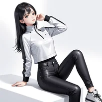 スポーティ系ファッションのAIイラスト（Stable Diffusion生成）