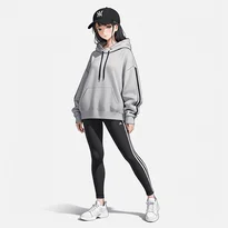 スポーティ系ファッションのAIイラスト（Stable Diffusion生成）