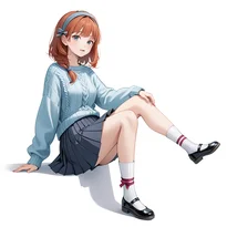 キュート系ファッションのAIイラスト（Stable Diffusion生成）