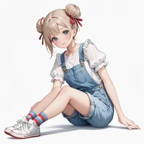 キュート系ファッションのAIイラスト（Stable Diffusion生成）