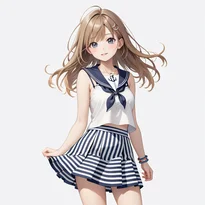 キュート系ファッションのAIイラスト（Stable Diffusion生成）