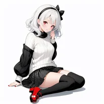キュート系ファッションのAIイラスト（Stable Diffusion生成）