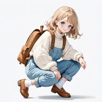 キュート系ファッションのAIイラスト（Stable Diffusion生成）