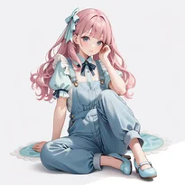 キュート系ファッションのAIイラスト（Stable Diffusion生成）