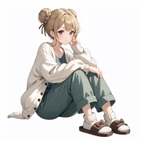 キュート系ファッションのAIイラスト（Stable Diffusion生成）