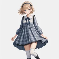 キュート系ファッションのAIイラスト（Stable Diffusion生成）