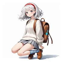 キュート系ファッションのAIイラスト（Stable Diffusion生成）