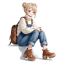 キュート系ファッションのAIイラスト（Stable Diffusion生成）