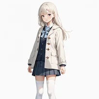 学生服／セーラー服ファッションのAIイラスト（Stable Diffusion生成）
