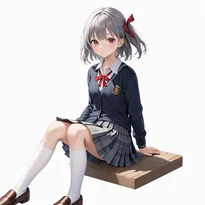 学生服／セーラー服ファッションのAIイラスト（Stable Diffusion生成）