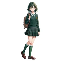 学生服／セーラー服ファッションのAIイラスト（Stable Diffusion生成）