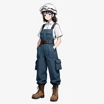 仕事服／ワークウェアファッションのAIイラスト（Stable Diffusion生成）