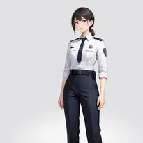 仕事服／ワークウェアファッションのAIイラスト（Stable Diffusion生成）