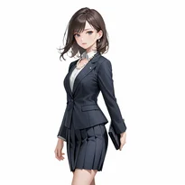 フォーマル／ドレスファッションのAIイラスト（Stable Diffusion生成）