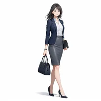 ビジネス／オフィスファッションのAIイラスト（Stable Diffusion生成）